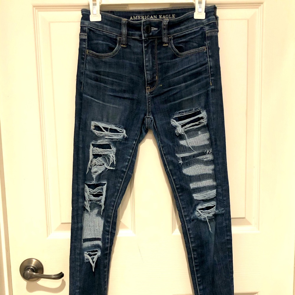 american eagle ripped jeans